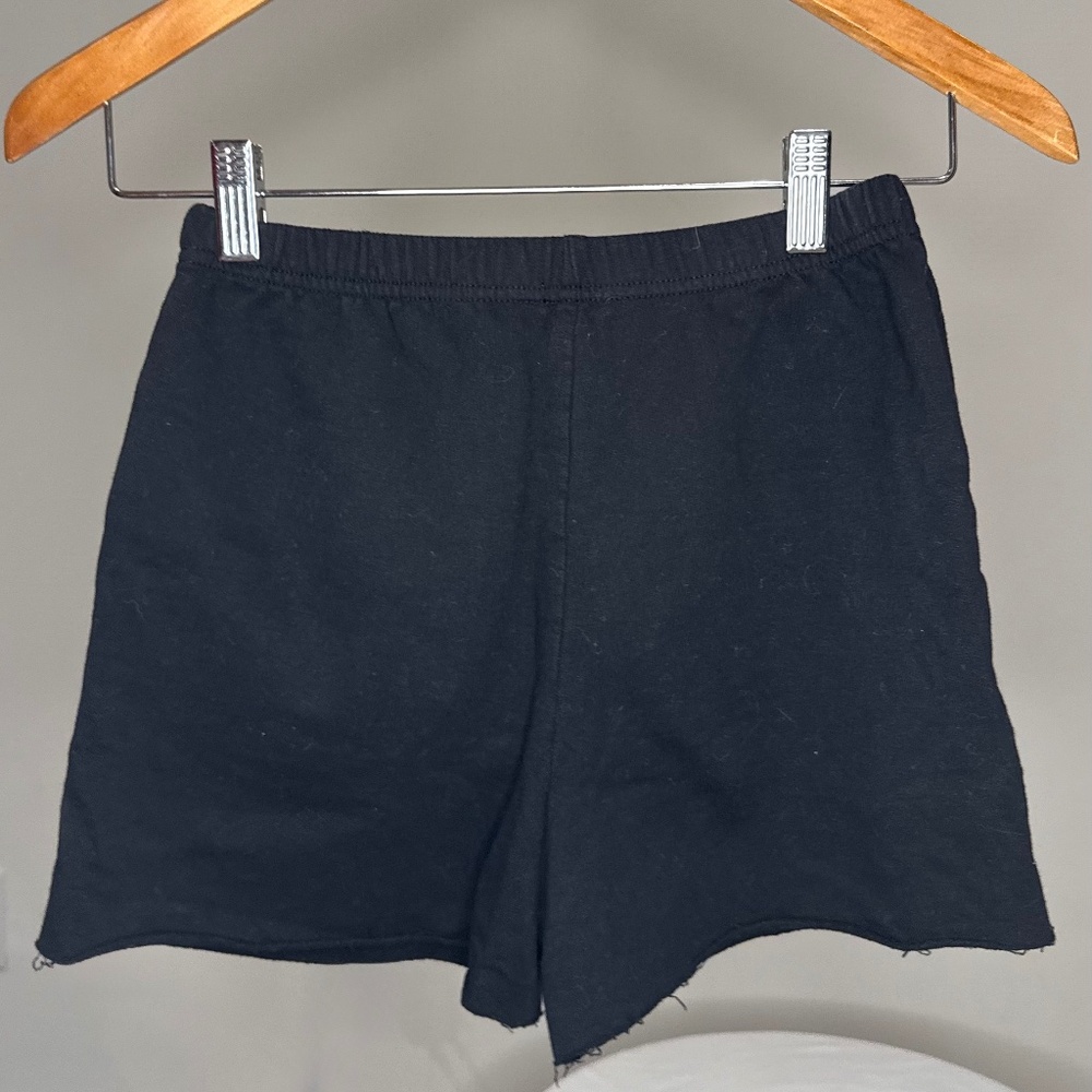 'love, Fire' - Black Sweat Shorts | Kids M